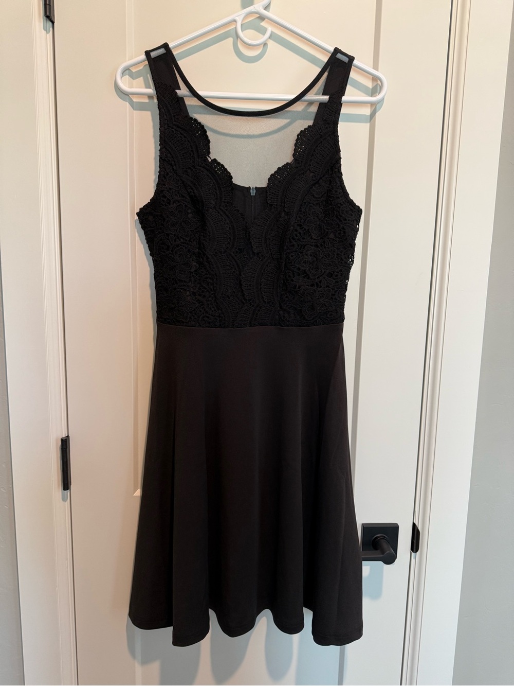 NWT Grace Karin Black Lace Bodice Skater Dress